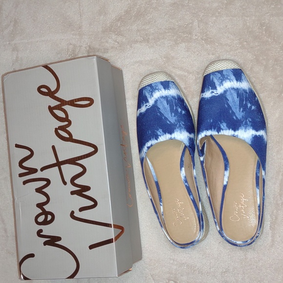 ๐ฃCROWN VINTAGE๐ Lonari Espadrille Wedge Mules - Picture 11 of 16